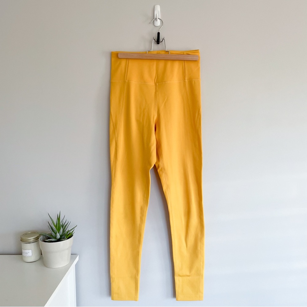 girlfriend collective | High-rise compressive leggings, citrine